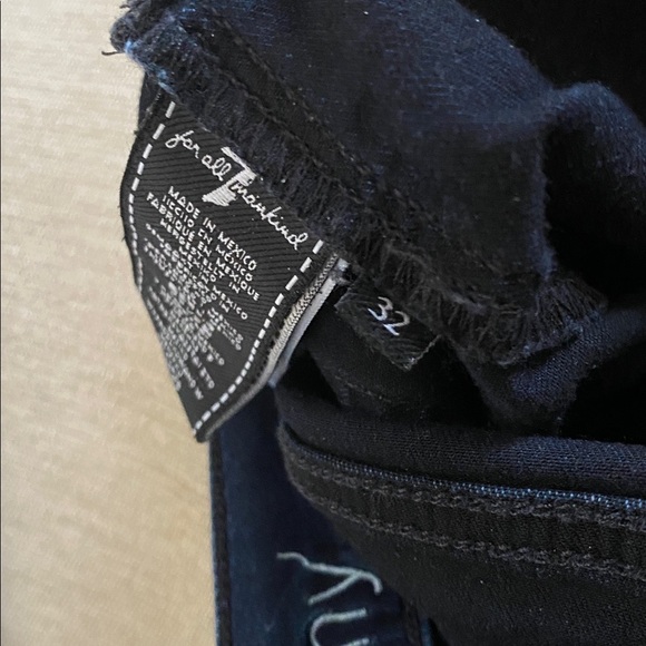 7 For All Mankind Maternity Jeans The Skinny Dark Wash High Waisted Jeans 32 - Picture 10 of 11